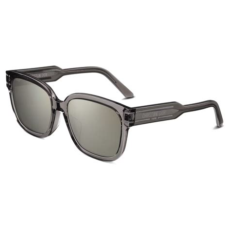 dior s7f|DiorSignature S7F Transparent Light Gray Square Sunglasses.